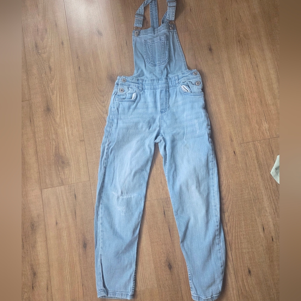 George Light Blue Cotton Overalls